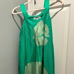 Tibi green silk dress; size 4
